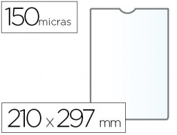 Funda portadocumento Q-Connect A4 PVC 150µ con uñero